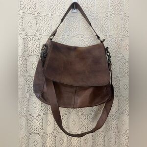 NWOT Leather shoulder bag with crossbody strap HANDCRAFTED IN ITALY